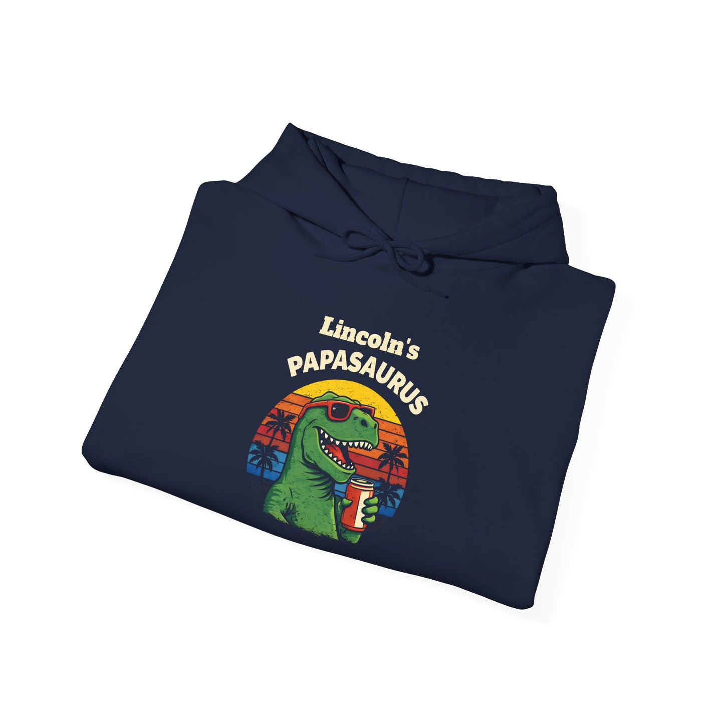 Papasaurus Custom Kid's Names Hoodie - Personalized Gift