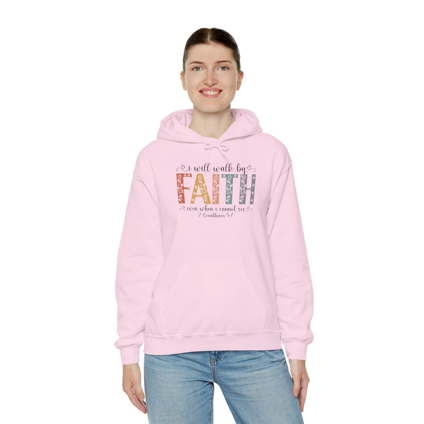 Walk By Faith — Inspirational Faith Graphic Hoodie