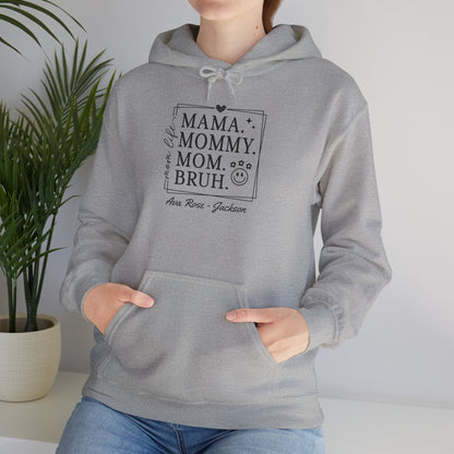 Mom Life Custom Kids Name Mama Hoodie — Personalized Mom Hoodie