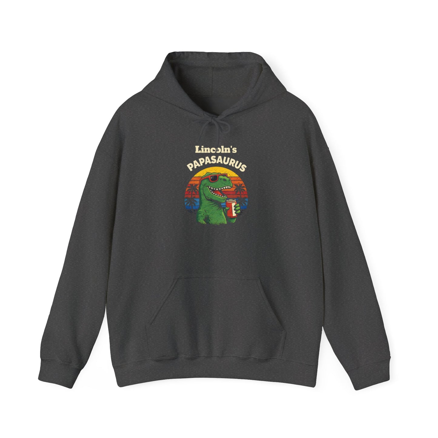 Papasaurus Custom Kid's Names Hoodie - Personalized Gift