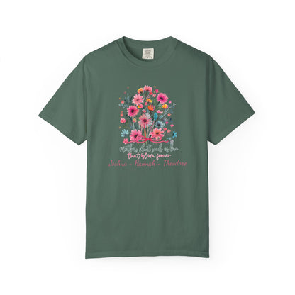 Seeds Of Love T-Shirt — Personalized Mom Script Graphic Tee