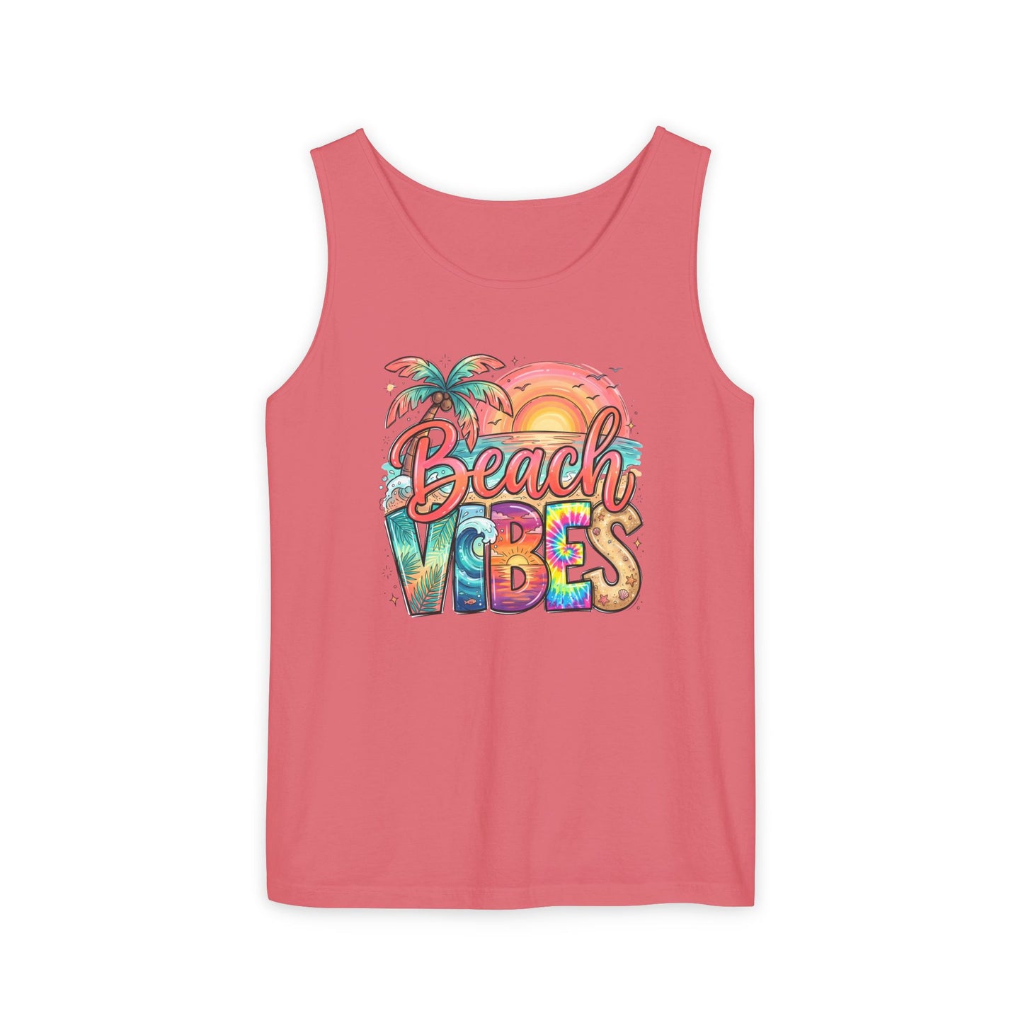 Beach Vibes — Breathable Garment-Dyed Summer Tank