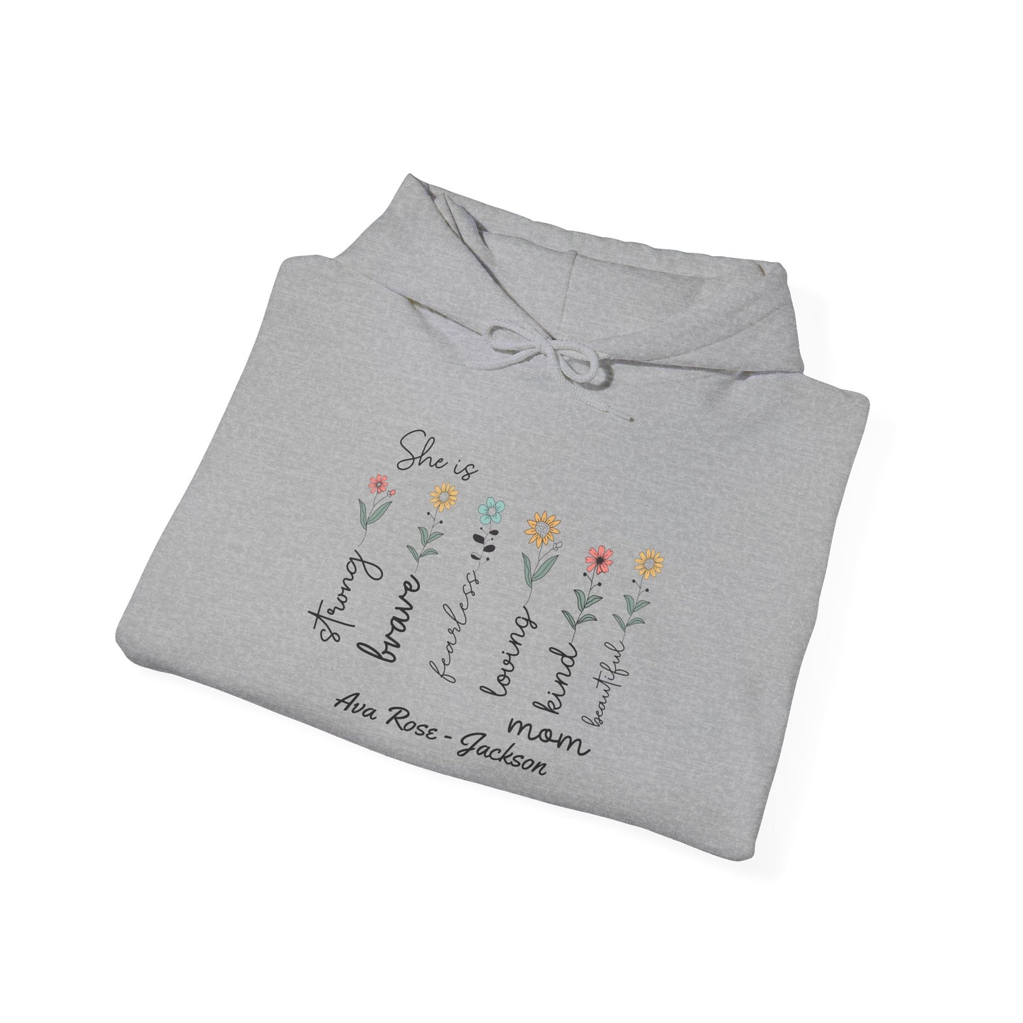 She Is Custom Kids Name Mama Hoodie — Personalized Mom Hoodie