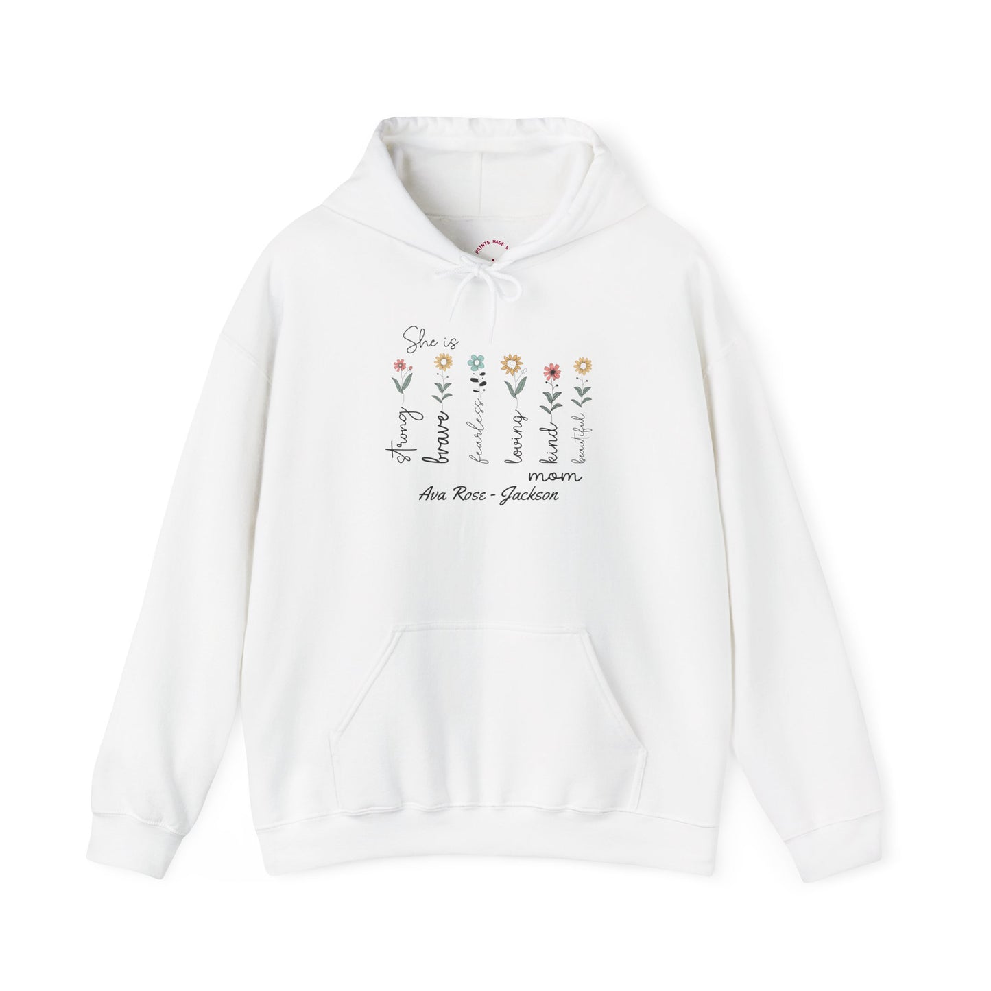 She Is Custom Kids Name Mama Hoodie — Personalized Mom Hoodie