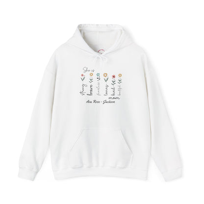 She Is Custom Kids Name Mama Hoodie — Personalized Mom Hoodie