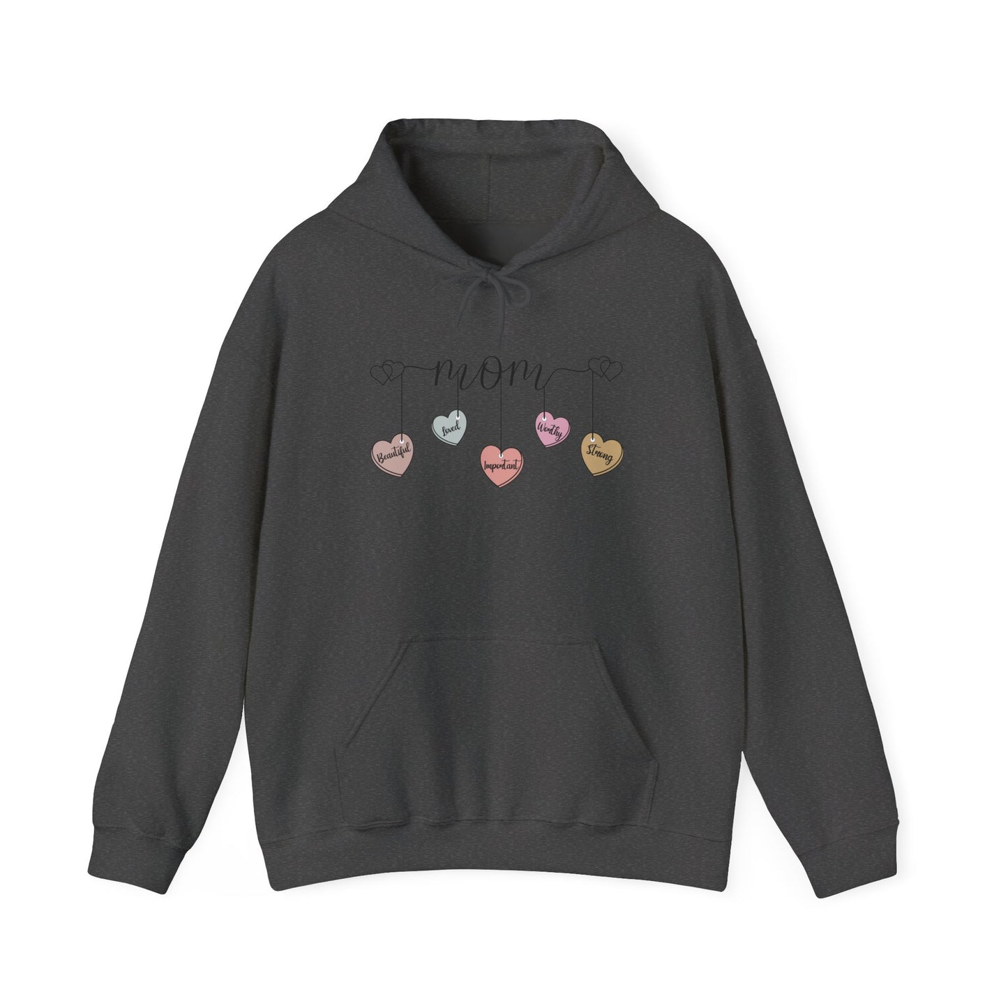 Mom Hearts — Graphic Hoodie