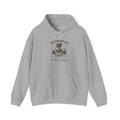 Rockin Motherhood Custom Kids Name Mama Hoodie — Personalized Mom Hoodie