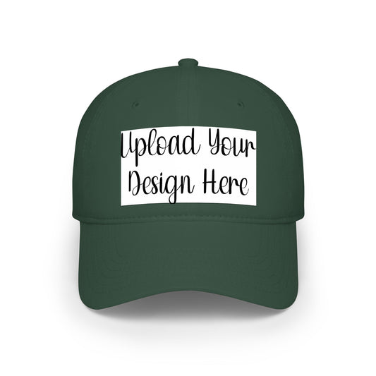 *Custom Low Profile Baseball Cap – Various Colors - Upload Your Design