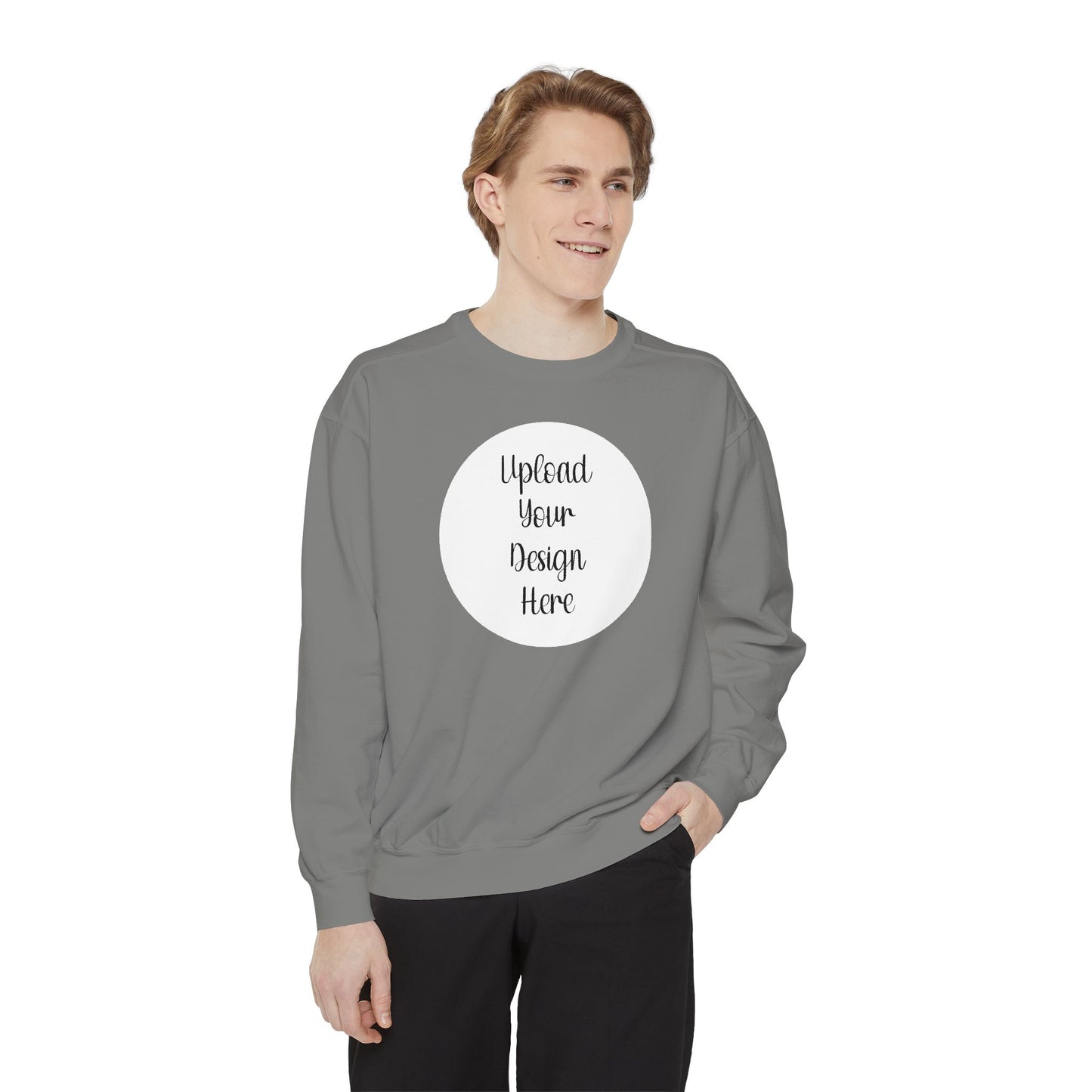 *Custom Crewneck Sweatshirt — Comfort Colors Various Colors - Upload Your Design