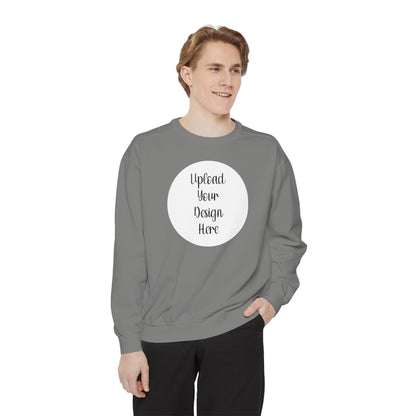 *Custom Crewneck Sweatshirt — Comfort Colors Various Colors - Upload Your Design