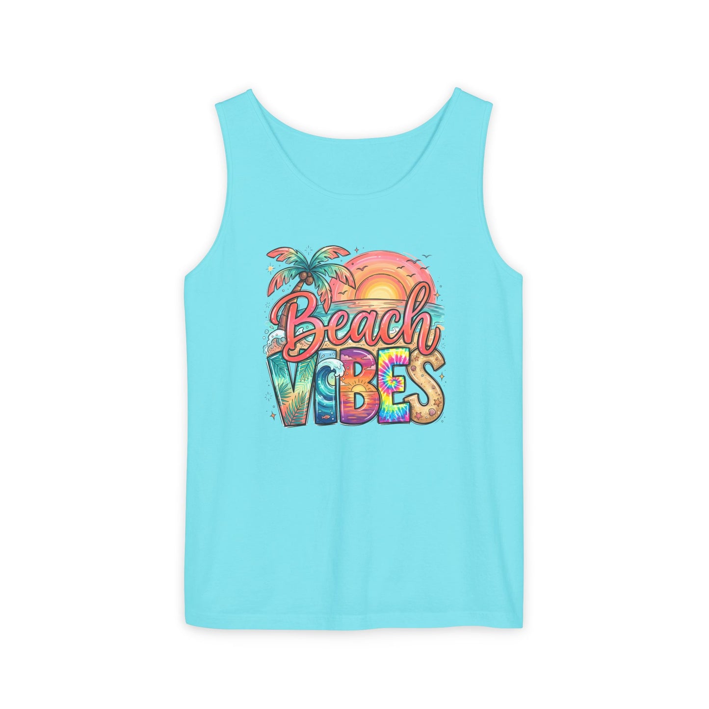 Beach Vibes — Breathable Garment-Dyed Summer Tank
