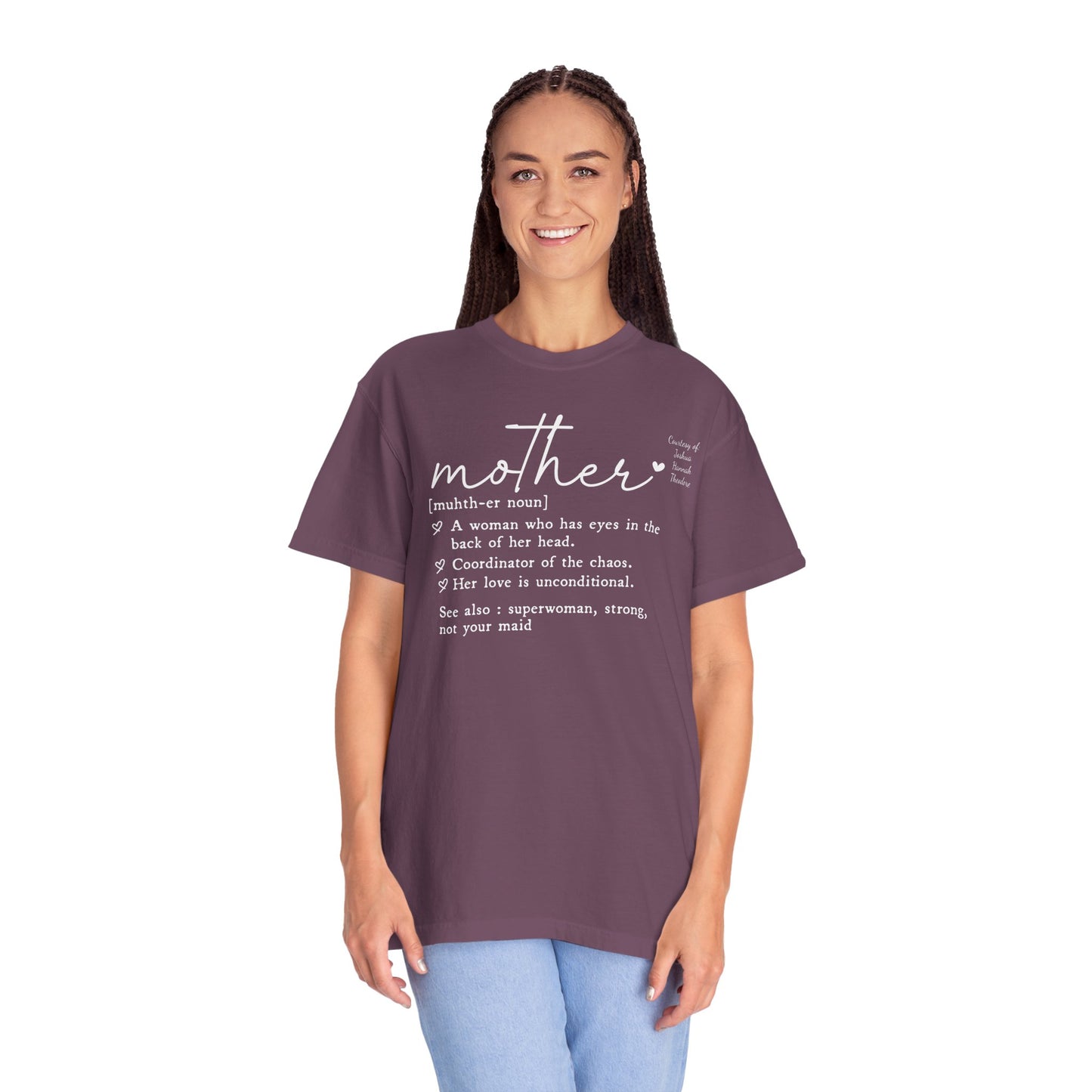 Mother Definition T-Shirt — Personalized Mom Script Graphic Tee