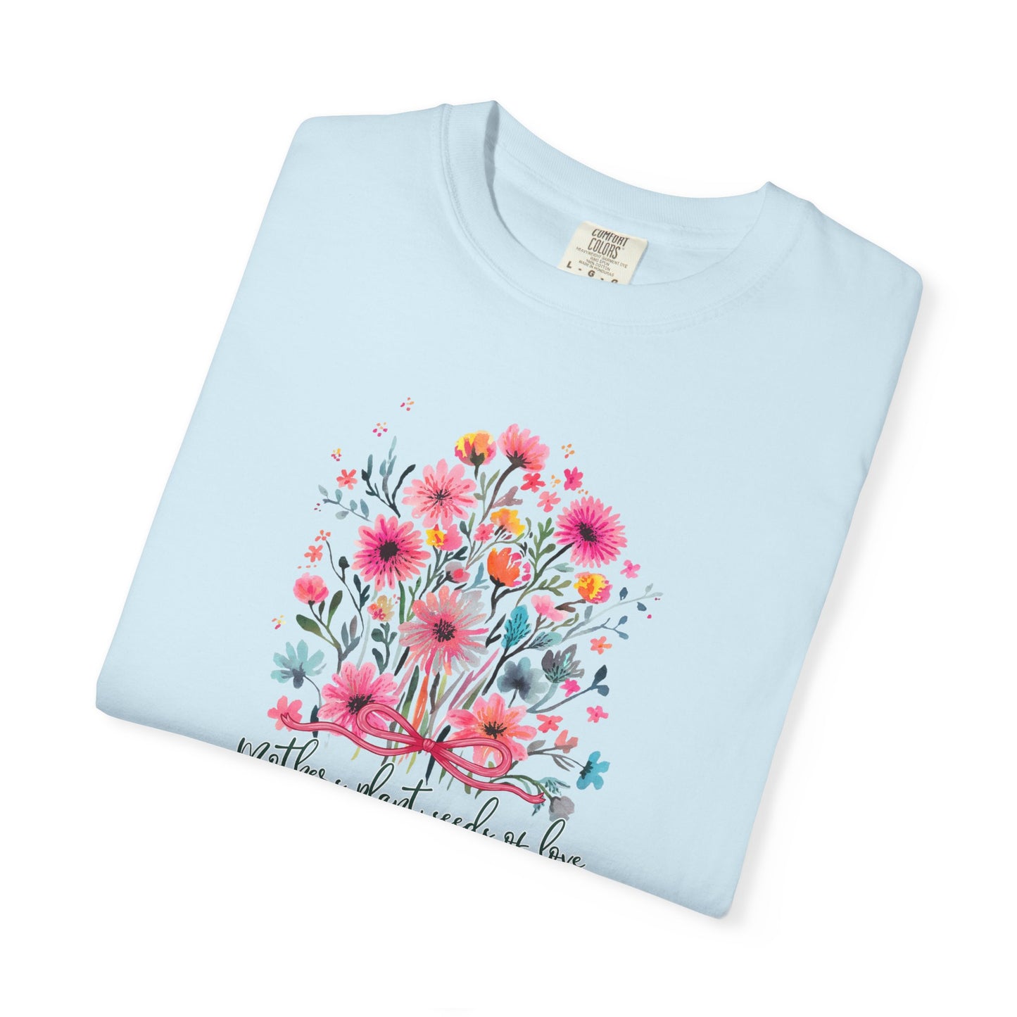 Seeds Of Love T-Shirt — Personalized Mom Script Graphic Tee