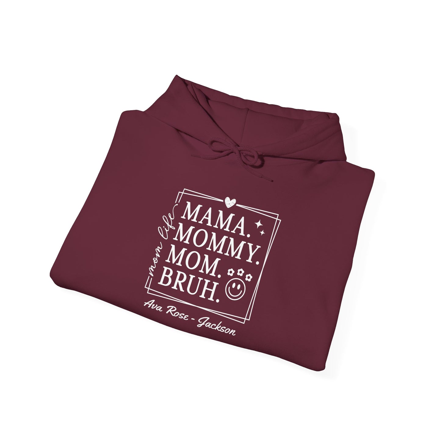 Mom Life Custom Kids Name Mama Hoodie — Personalized Mom Hoodie