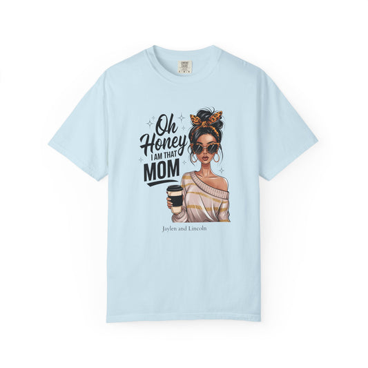 I Am That Mom Custom Name T-Shirt — Personalized Mom Script Graphic Tee