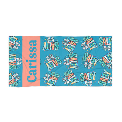 Salty — Personalized Name & Design Beach Towel