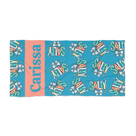 Salty — Personalized Name & Design Beach Towel