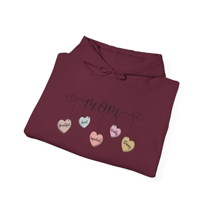 Mom Hearts — Graphic Hoodie