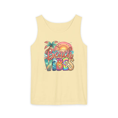 Beach Vibes — Breathable Garment-Dyed Summer Tank