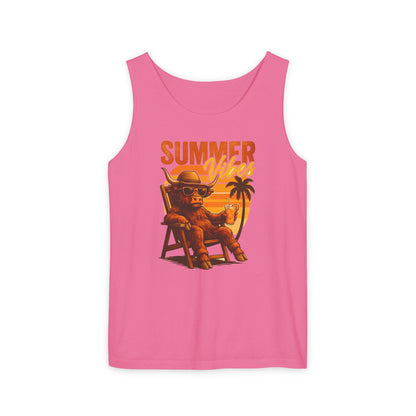 Highland Cow — Breathable Garment-Dyed Summer Tank