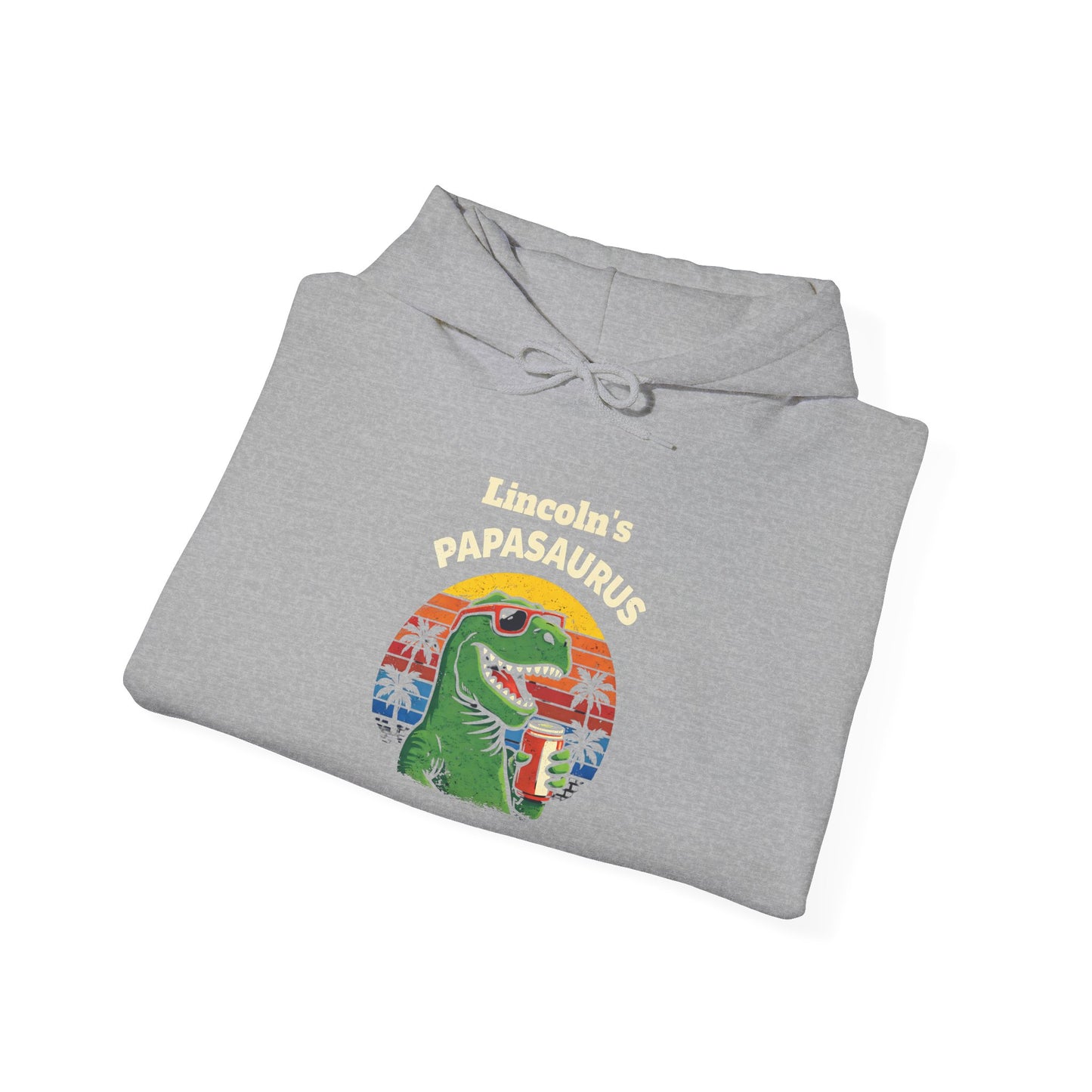 Papasaurus Custom Kid's Names Hoodie - Personalized Gift