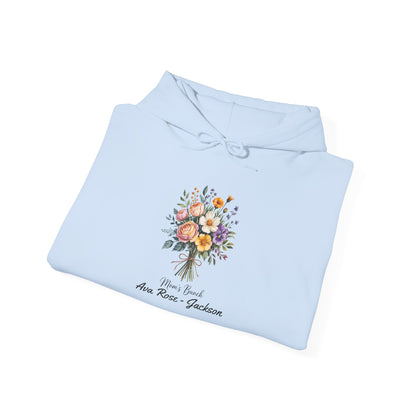 Mom's Bunch Custom Kids Name Mama Hoodie — Personalized Mom Hoodie