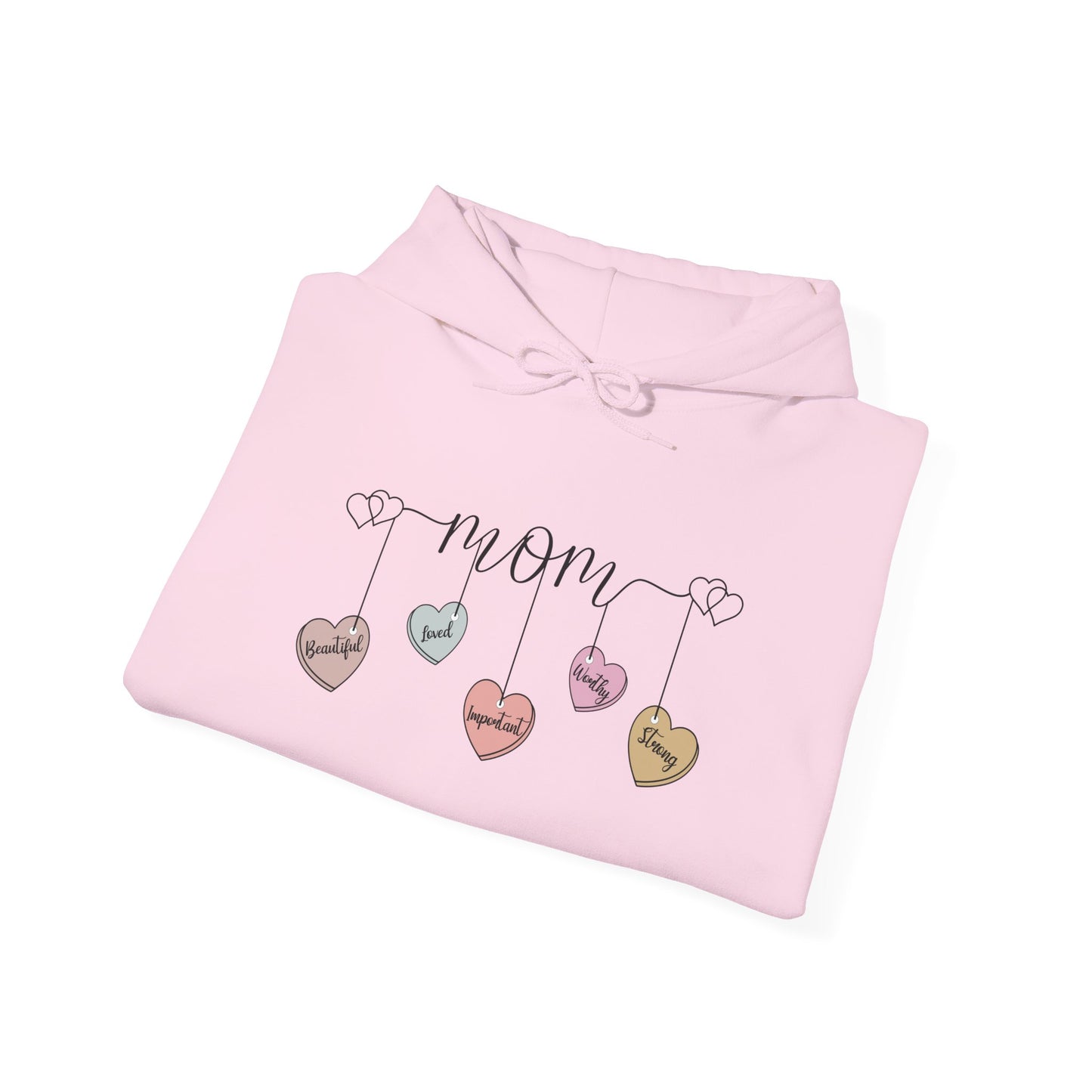 Mom Hearts — Graphic Hoodie
