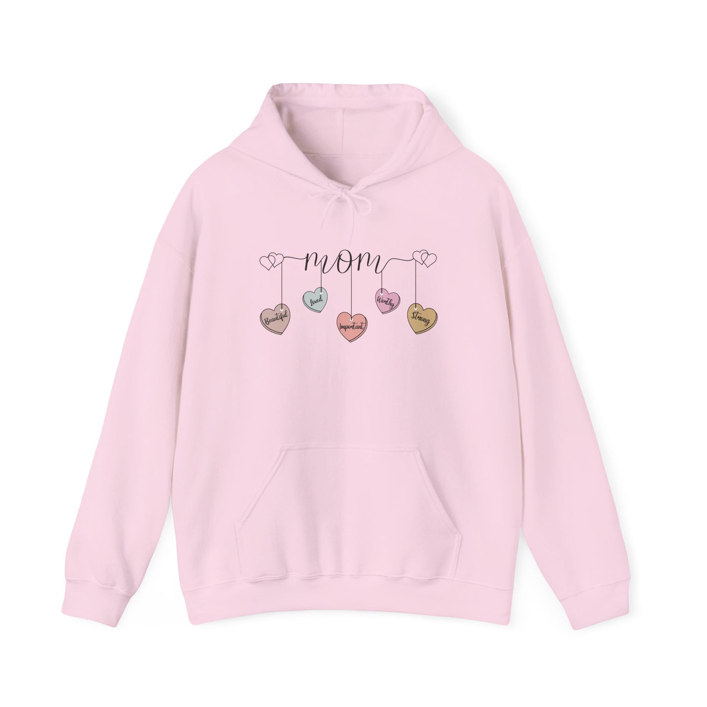 Mom Hearts — Graphic Hoodie