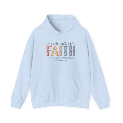 Walk By Faith — Inspirational Faith Graphic Hoodie