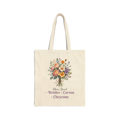Mom's Bunch Custom Names— Personalized Tote For Mom