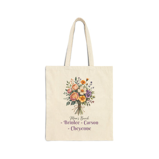 Mom's Bunch Custom Names— Personalized Tote For Mom