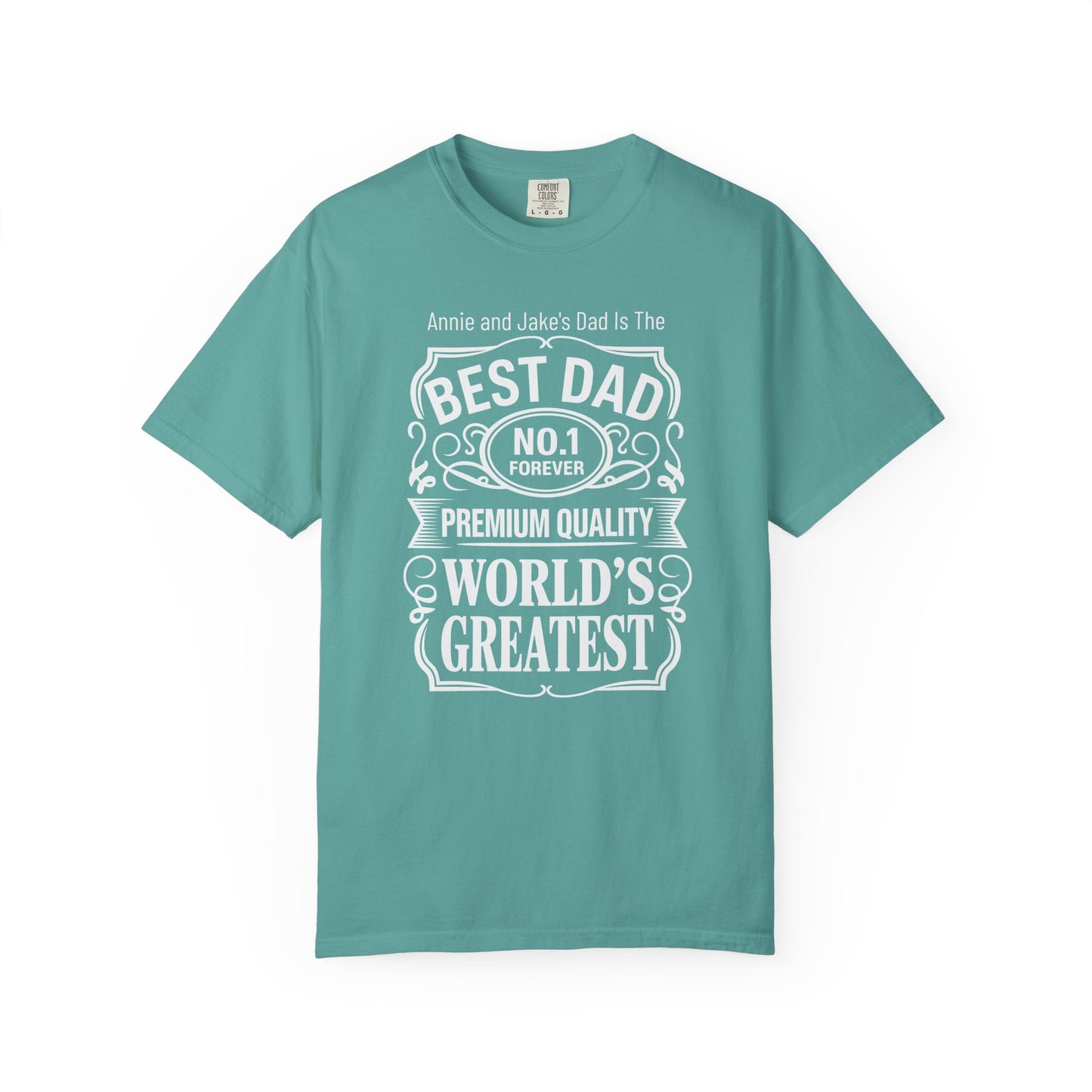 Premium Dad Custom Kid's Names— Fathers Day Tee