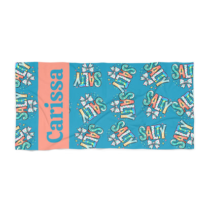 Salty — Personalized Name & Design Beach Towel