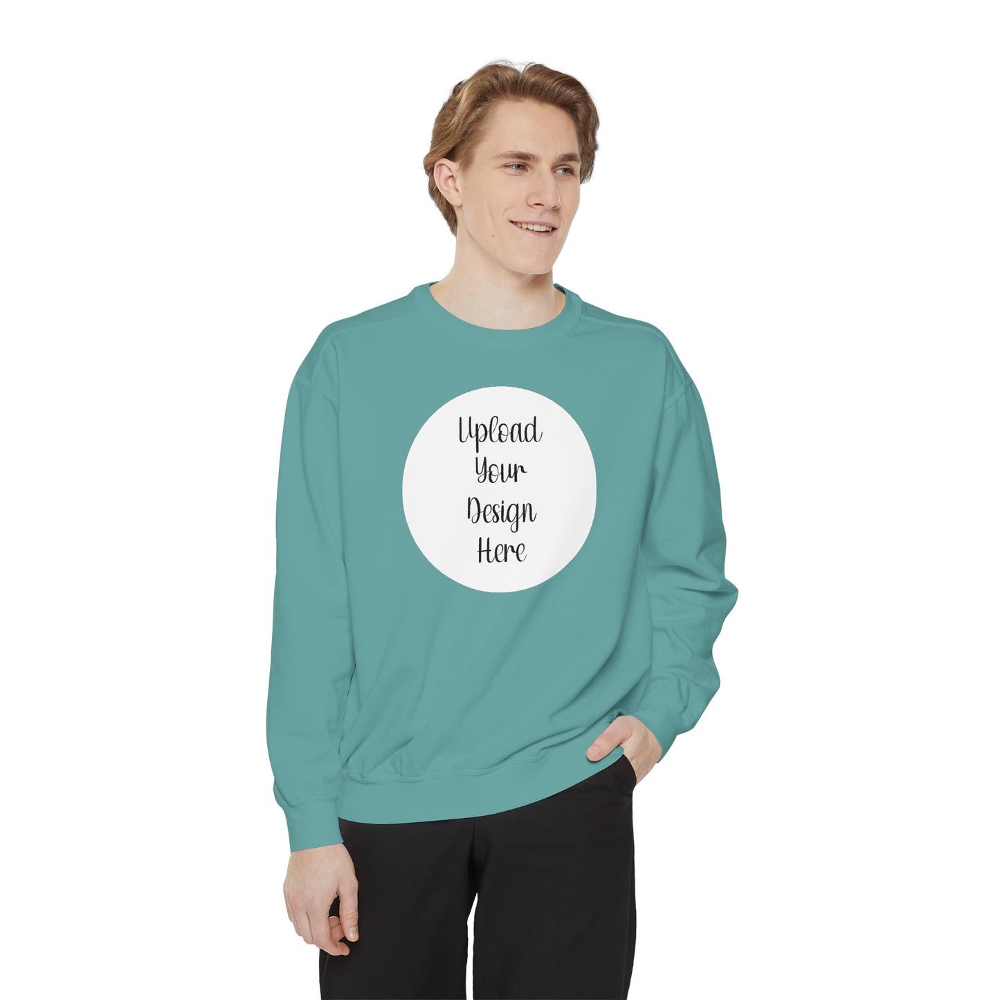 *Custom Crewneck Sweatshirt — Comfort Colors Various Colors - Upload Your Design