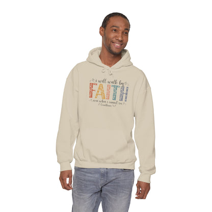 Walk By Faith — Inspirational Faith Graphic Hoodie