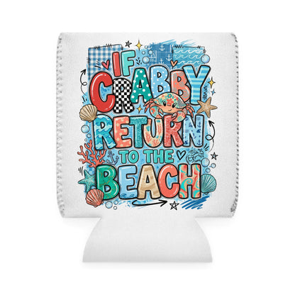 Crabby Can Cooler Sleeve — Personalized Can Koozie for BBQs & Beach Days