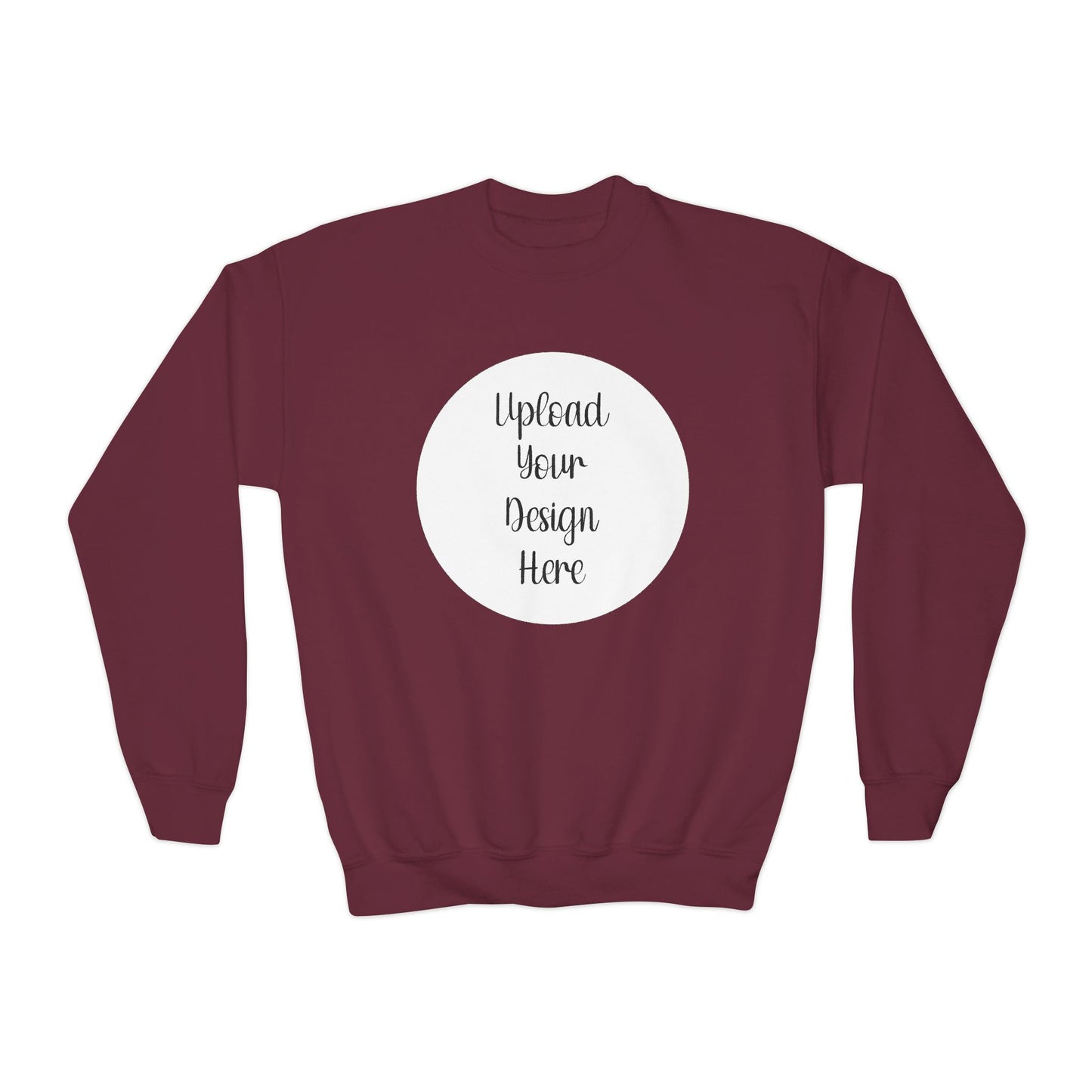 *Custom Youth Crewneck Sweatshirt — Various Colors - Upload Your Design