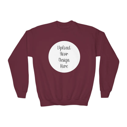 *Custom Youth Crewneck Sweatshirt — Various Colors - Upload Your Design