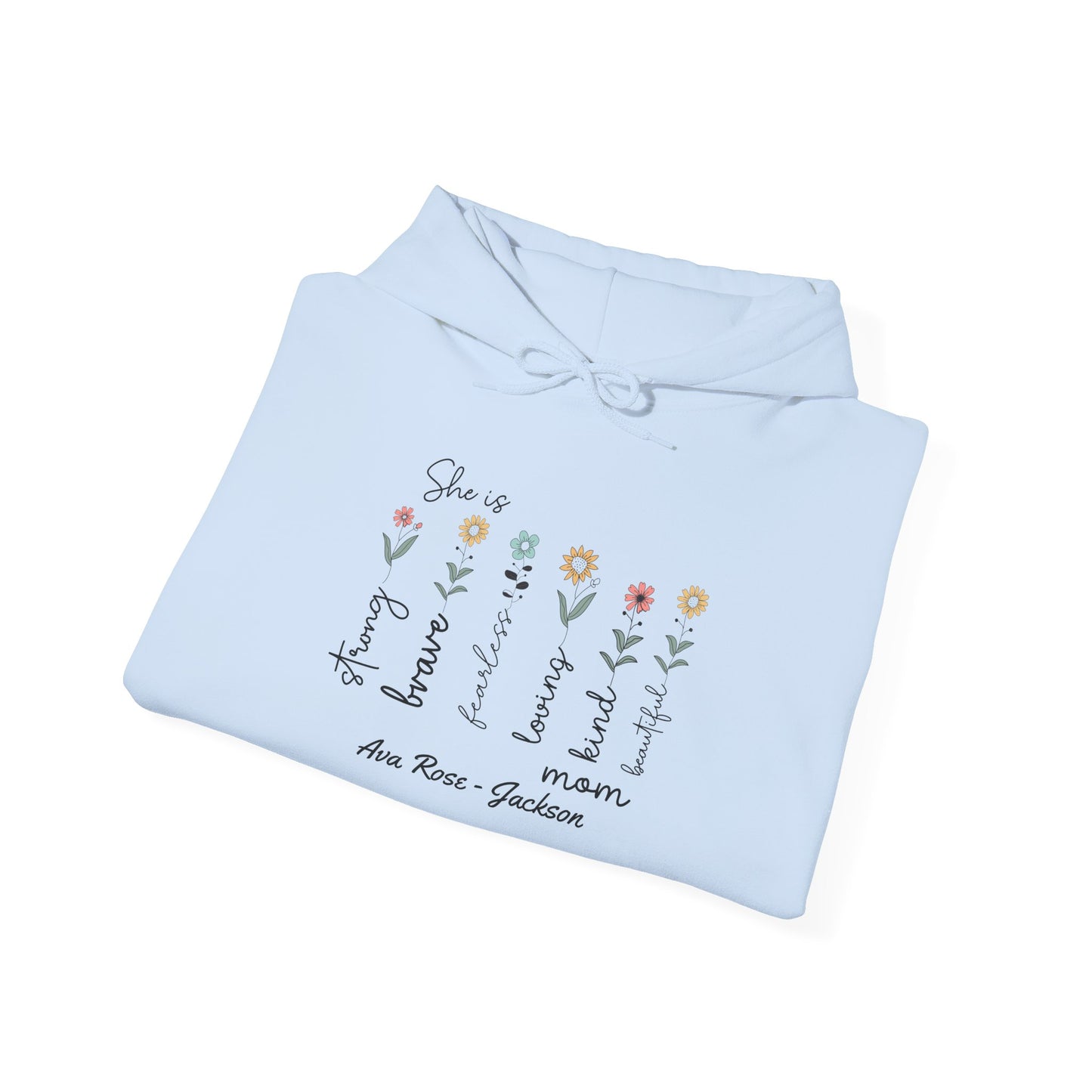 She Is Custom Kids Name Mama Hoodie — Personalized Mom Hoodie
