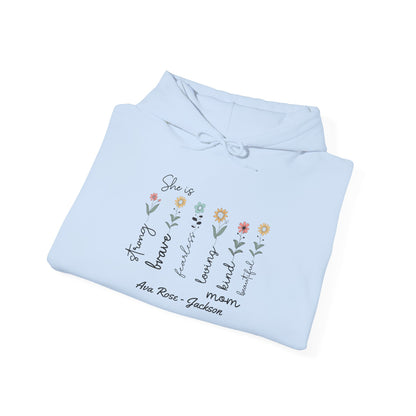 She Is Custom Kids Name Mama Hoodie — Personalized Mom Hoodie