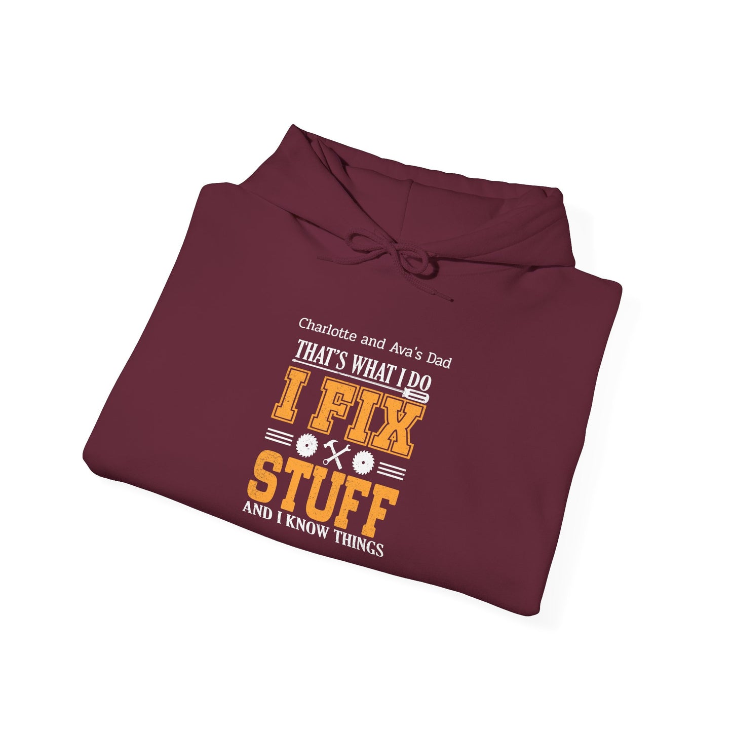 I Fix Stuff Custom Kid's Names Hoodie - Personalized Gift