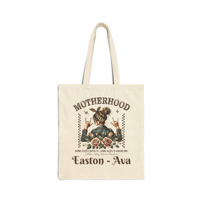 Rockin Motherhood Custom Names — Personalized Mom Tote