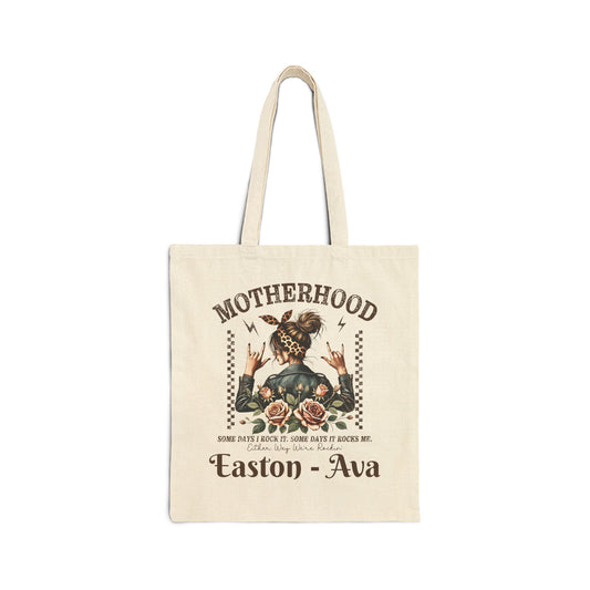Rockin Motherhood Custom Names — Personalized Mom Tote