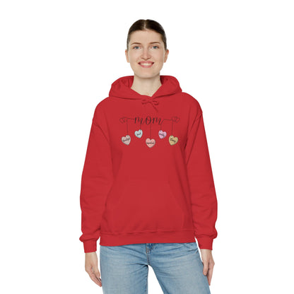 Mom Hearts — Graphic Hoodie
