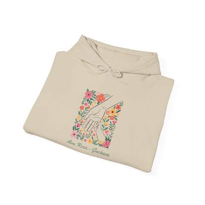 Mama Hand Custom Kids Name Mama Hoodie — Personalized Mom Hoodie