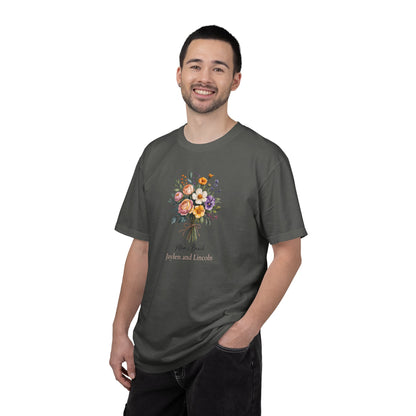 Mom's Bunch Custom Name T-Shirt — Personalized Mom Script Graphic Tee