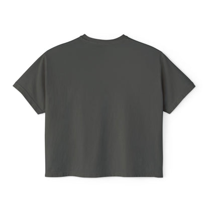 Mama Teal Bow Custom Name Boxy Tee — Mother's Day Shirt