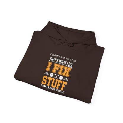 I Fix Stuff Custom Kid's Names Hoodie - Personalized Gift