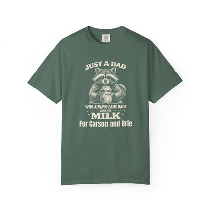 Just A Dad Custom Kid's Names— Fathers Day Tee