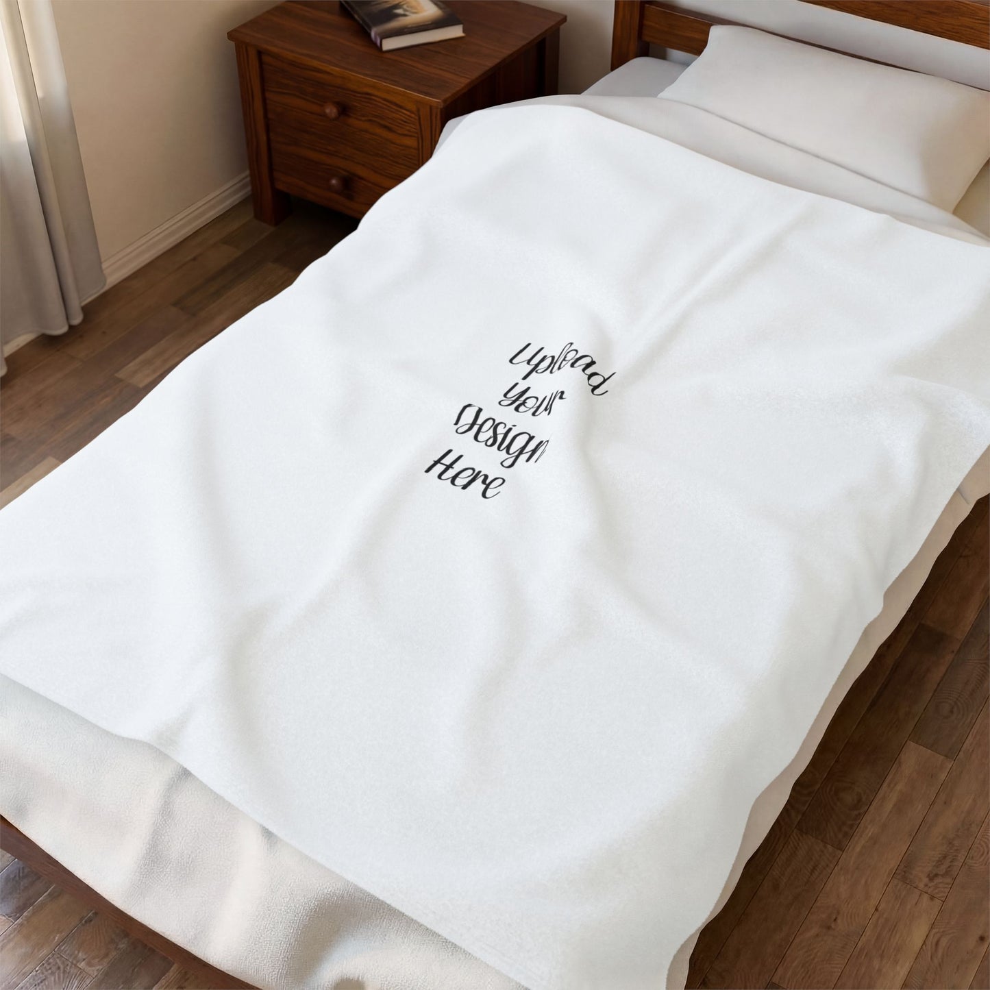 Custom Velveteen Plush Blanket — Upload Your Design